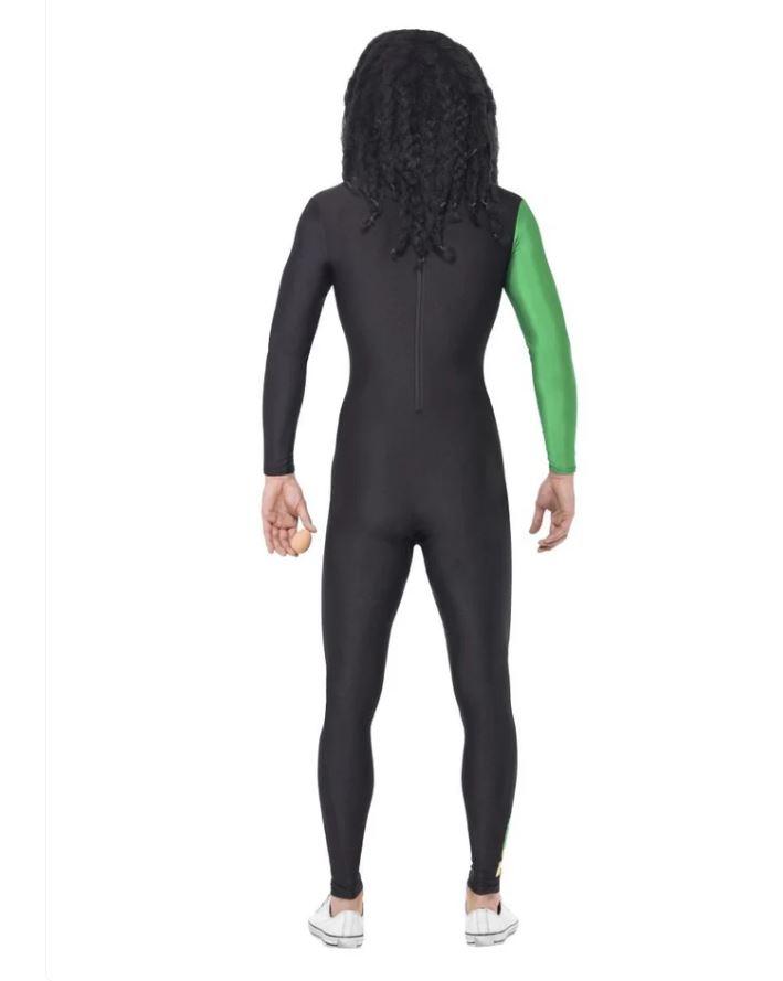 Costume Adult Jamaican Hero Stretchy Suit