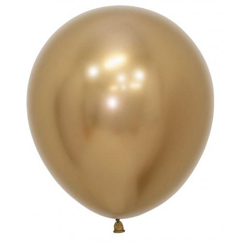 Balloons 46cm Reflex Gold Pk 25