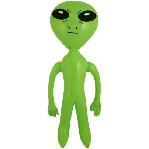 Inflatable Outer Space Green Alien 64cm Novelty Joke Prop