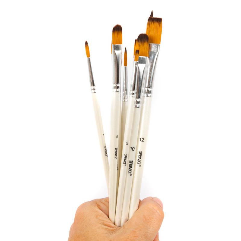 Sprinks Sugarcraft Cake/Cookie Brush Set of 10