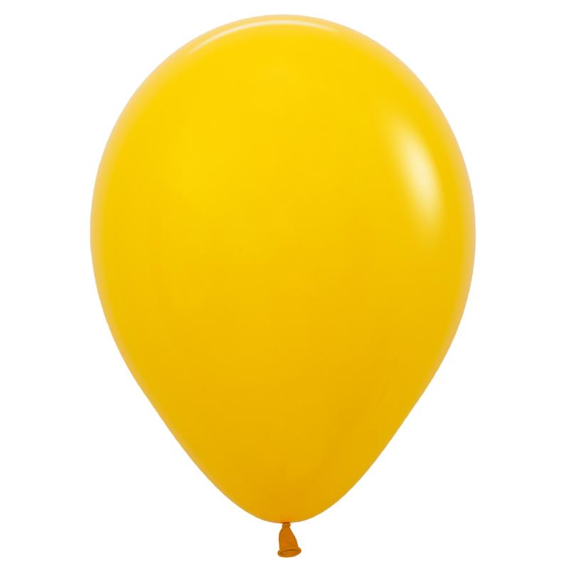 Latex Balloons 30cm Fashion Honey Yellow Pk 100
