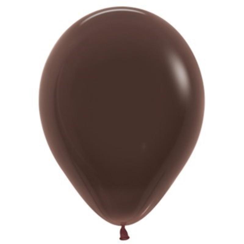 Latex Balloons 30cm Fashion Chocolate Pk 100