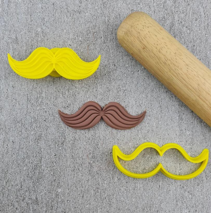 Moustache Embosser & Cookie/Biscuit Cutter Set