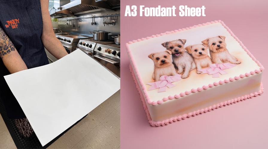 Blank Edible Icing Sheet A3 Premium (No Print) Each