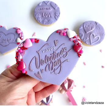 Happy Valentines Day Cookie/Biscuit Debossers Cake Craft