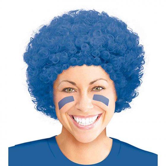 Wig Clown Curly Blue - Colour Blue May Vary