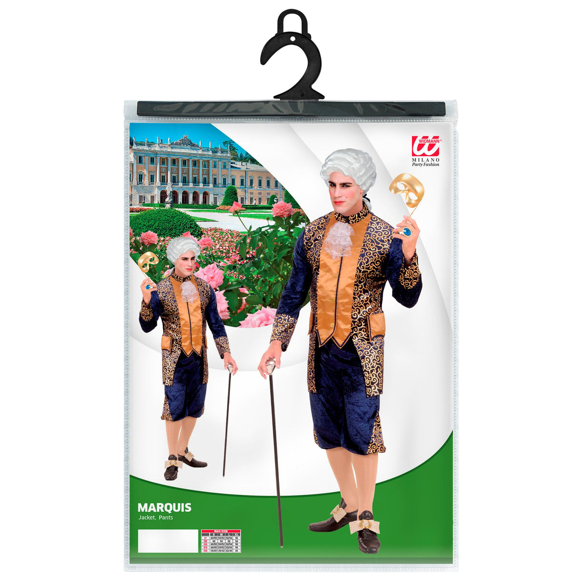 Costume Adult Marquis Velvet Blue