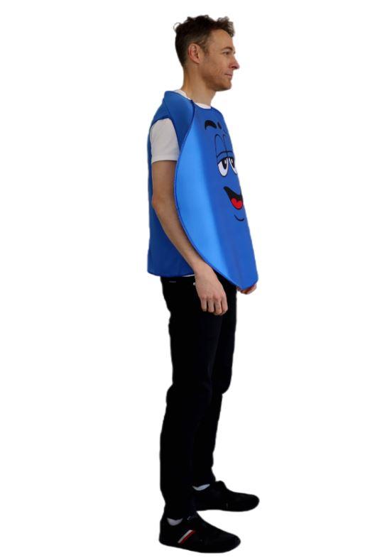Costume Adult Coloured Chocolate Blue Comical/Funny One Size