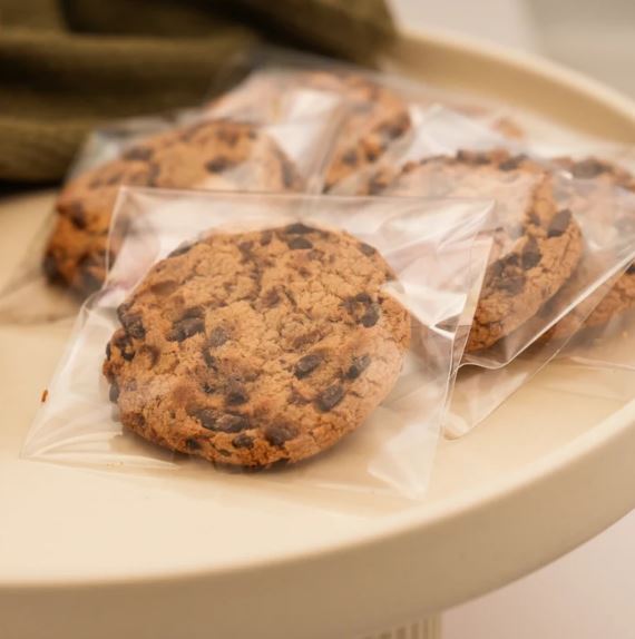 Resealable Cookie/Biscuit Bag 80x110mm Pk 100 35um