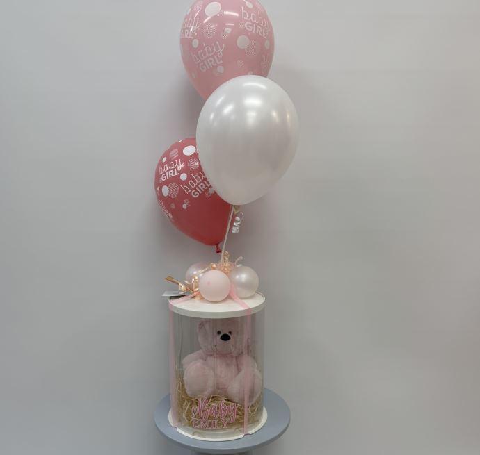 Personalised Gift Box Baby Girl/Boy With Teddy