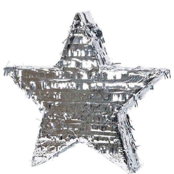 Pinata Star Silver Foil 2D 47cm x 8cm x 45cm
