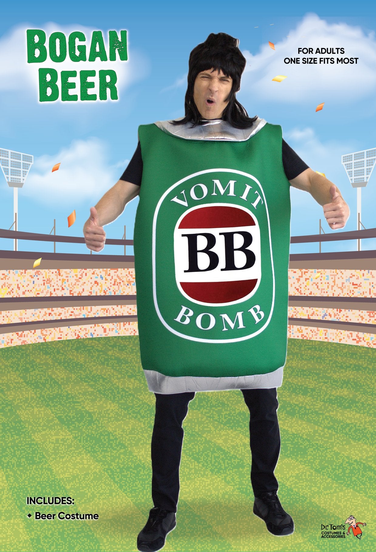 Costume Adult Bogan Beer Can One Size Fits Most