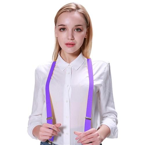 Purple Team Spirit Suspenders/Braces Sports Supporters Budget