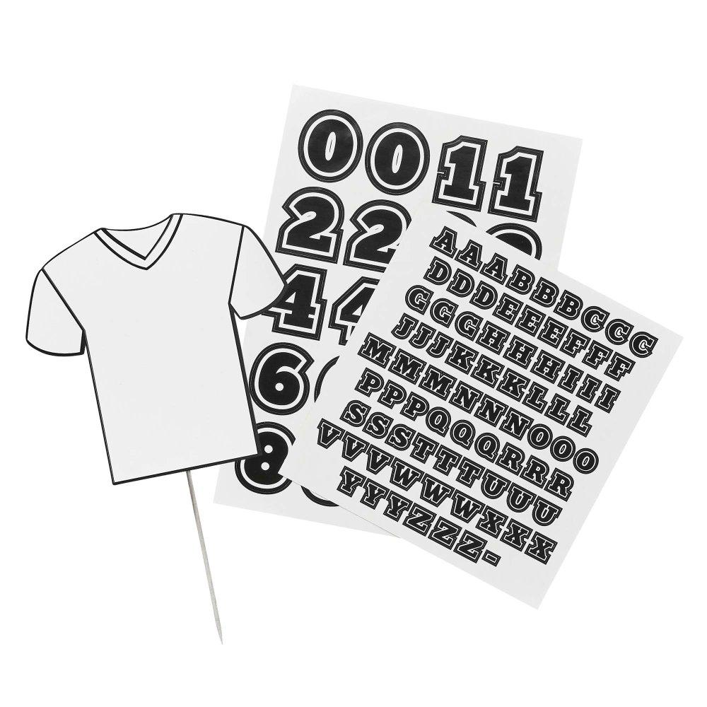 Cake Topper Sport Soccer/Football Shirt Customizable Its a Goal