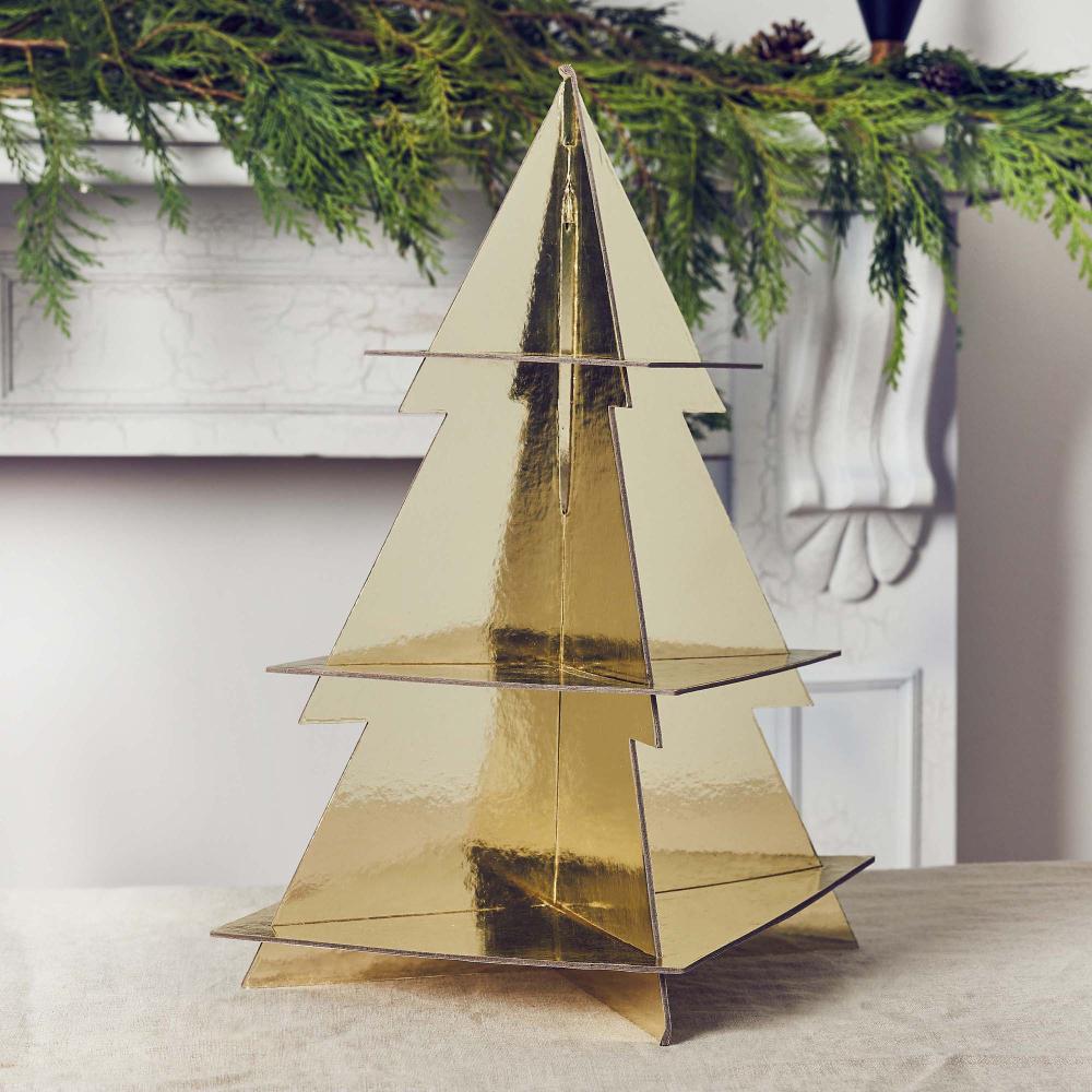 Treat Cake/Cupcake Stand Christmas Tree Festive Folklore