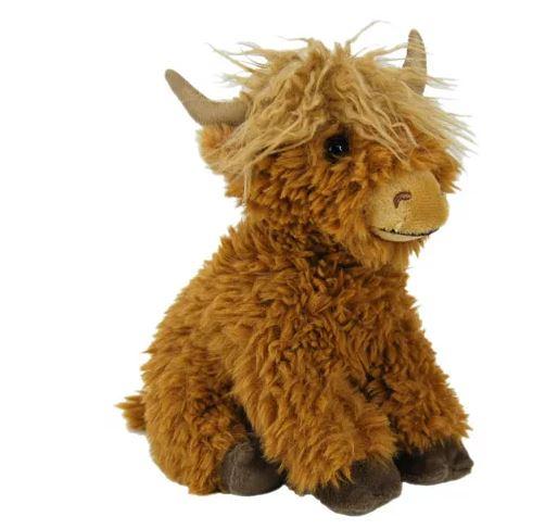 Soft Plush Eco Cow Smiley 20cm Farm Animal 100% Recycled