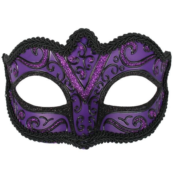 Mask Eye Capri Purple & Black Masquerade
