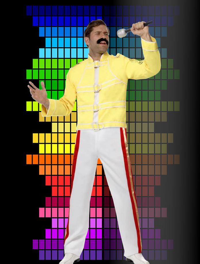 Costume Adult 1980s Queen Freddie Mercury