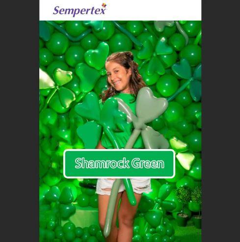 Latex Balloons 30cm Fashion Shamrock Green Pk 100