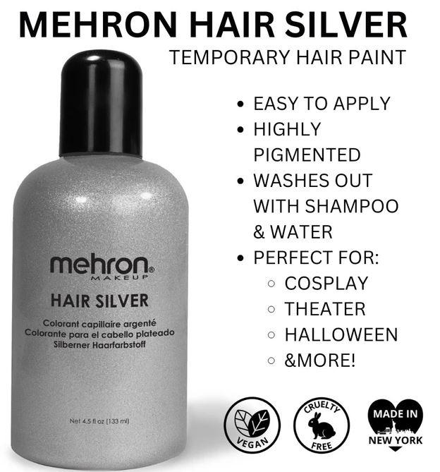 Mehron Hair Silver Colour 127ml