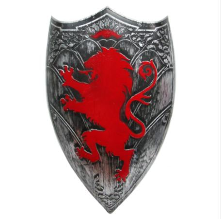 Knight Shield Red Lion Plastic
