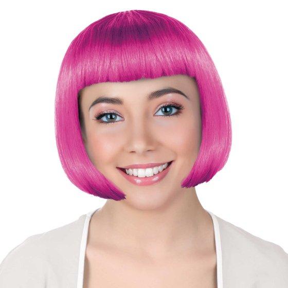 Pink Team Spirit Bob Wig Budget Sports Supporter