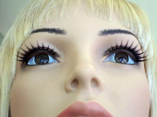 Costume False Eyelashes Spiky Black Deluxe