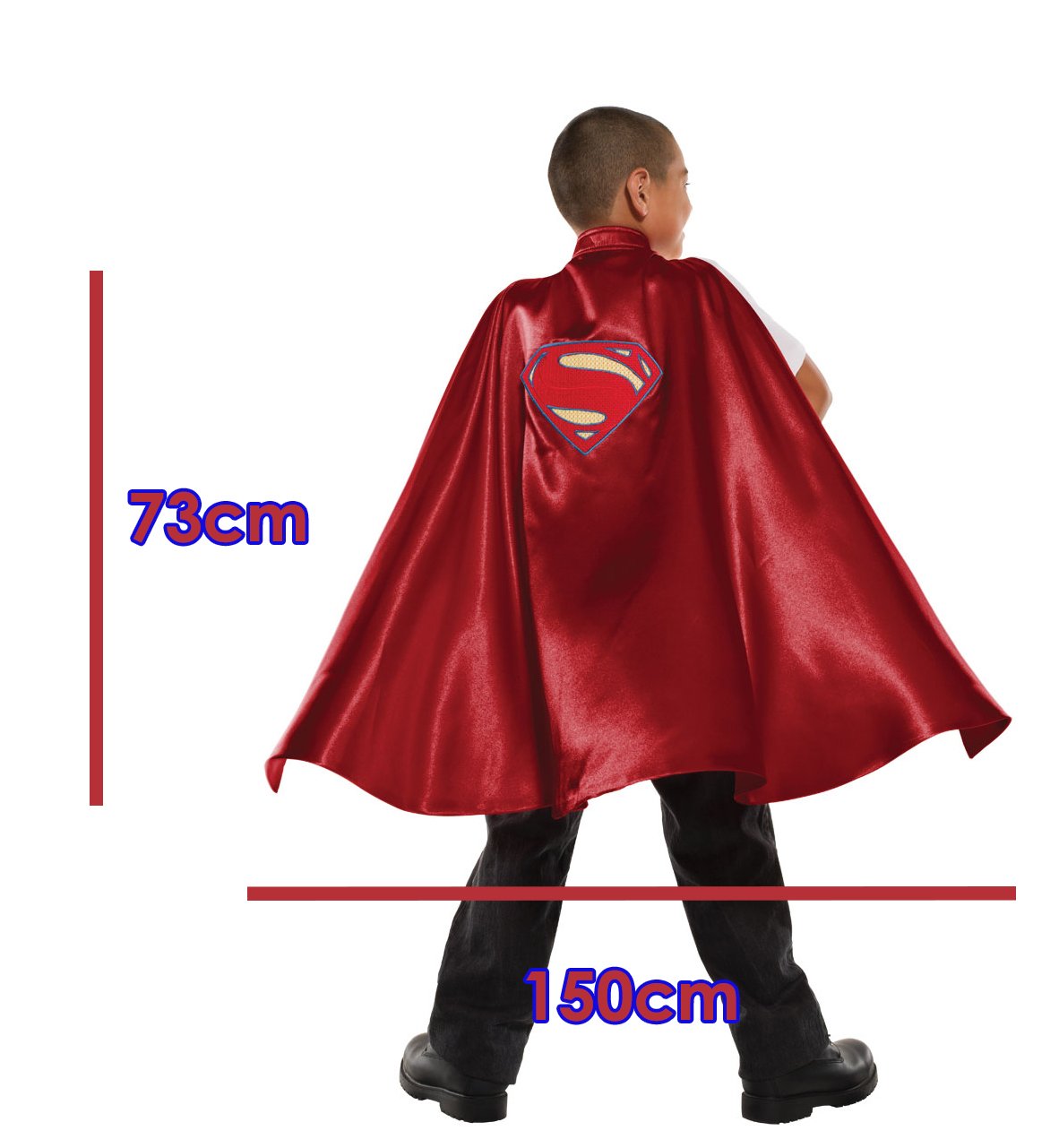 Costume Child Superman Cape One Size 8-10 Years