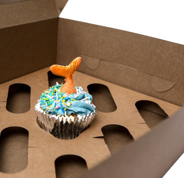 Cupcake Box Brown For 12- Discontinued Line Last Chance