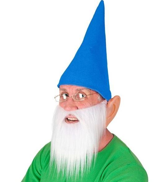 Gnome/Dwarf Costume Set Blue (Hat Beard & Ears)
