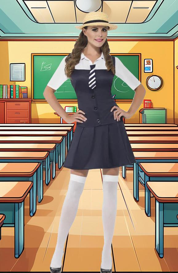 Costume Adult School Girl