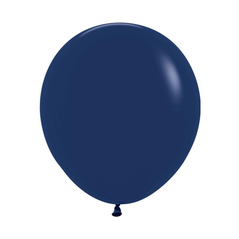Balloons 46cm Fashion Navy Blue Sempertex Pk 25