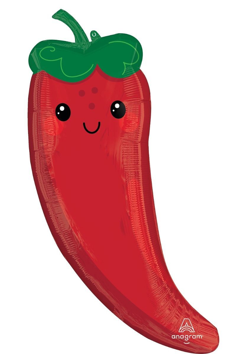 Balloon Foil Shape Food Chili Pepper Mexican Fiesta (Helium Not Included)