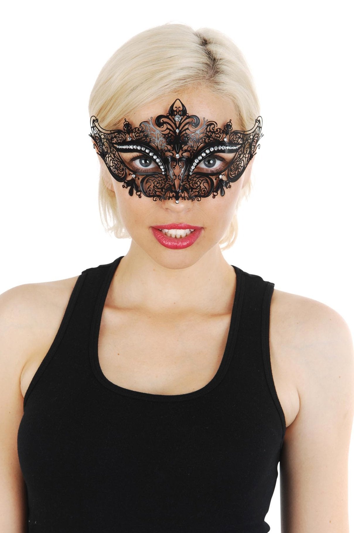 Mask Masquerade Provence Metal with Jewels