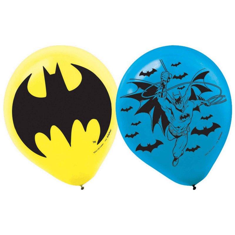 Batman Latex Balloons 30cm Pk/6