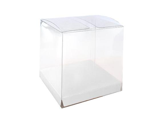Favour Loot Gift Box Clear - White Pk 10
