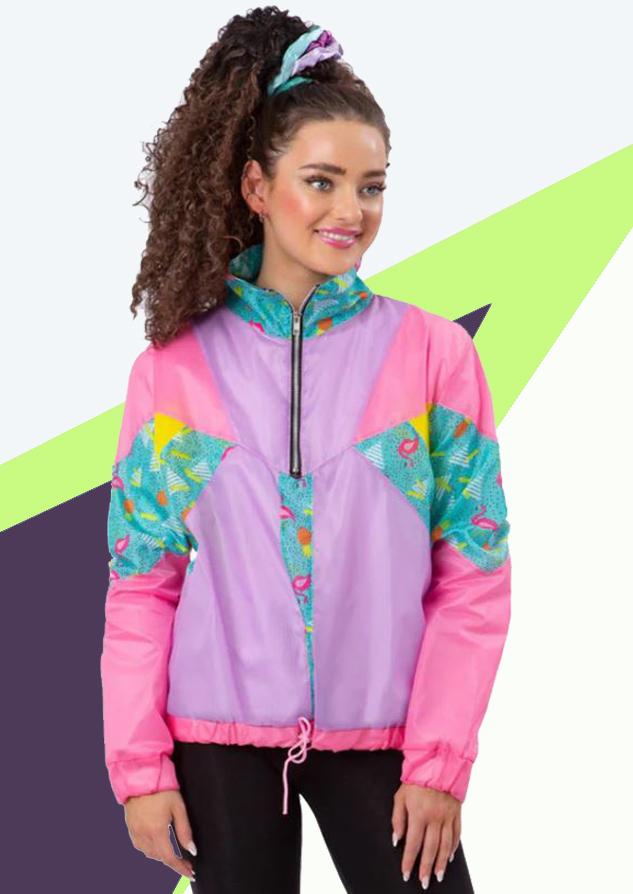 Costume Adult 1980s Windbreaker Tracksuit