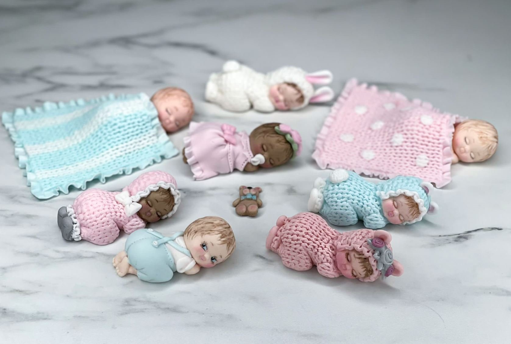 Mould 3D Sleeping Baby - Dressed Karen Davies - Last Chance