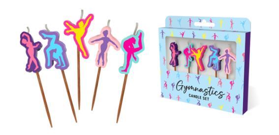 Candle Novelty Sport Gymnastics Pick Pk/5