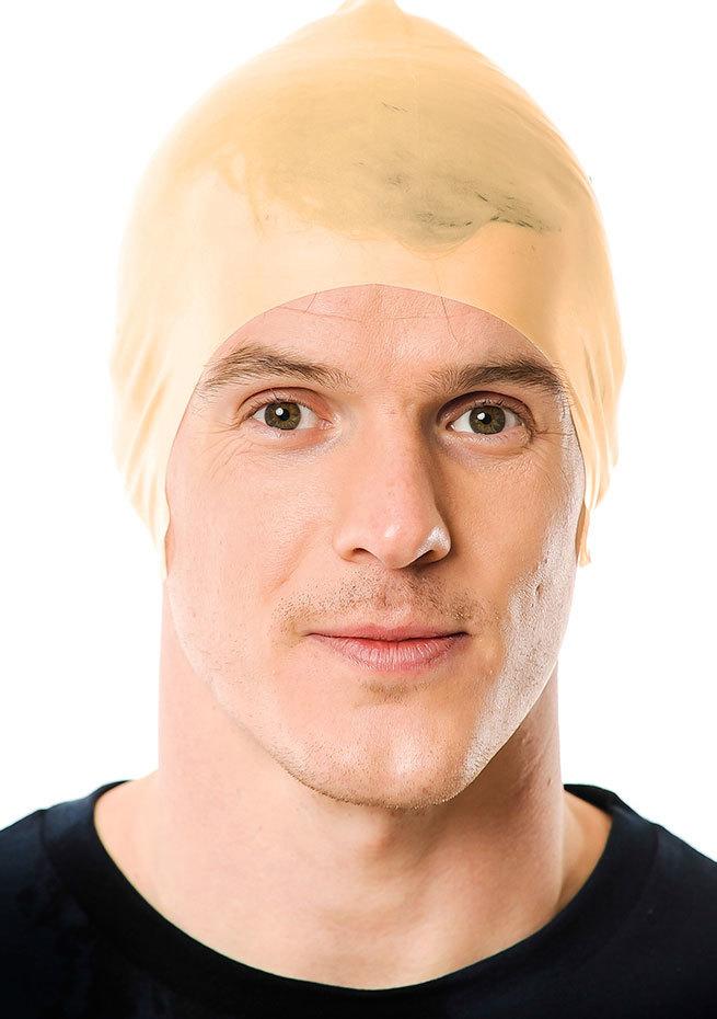 Wig Bald Cap Latex Deluxe Costume Accessory