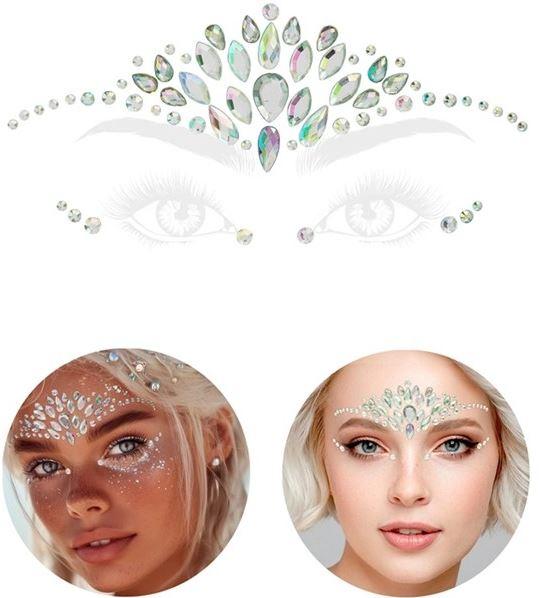 Face Jewels Mystique Diamonds Princess/Fairy Adhesive Costume Accessory