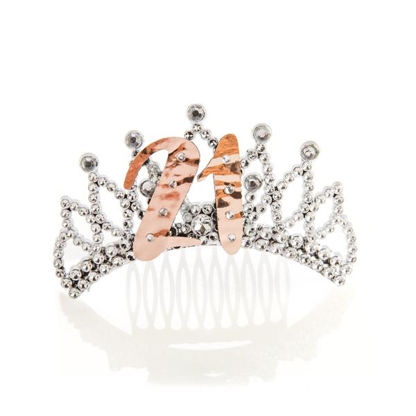 Tiara 21st Rose Gold And Silver