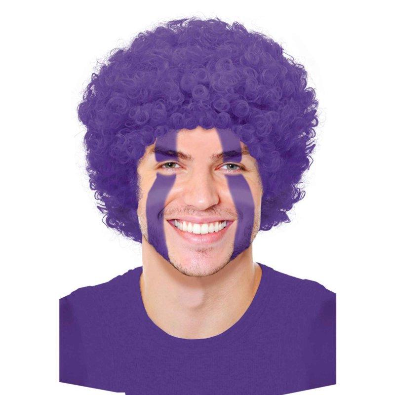 Wig Clown Curly Purple