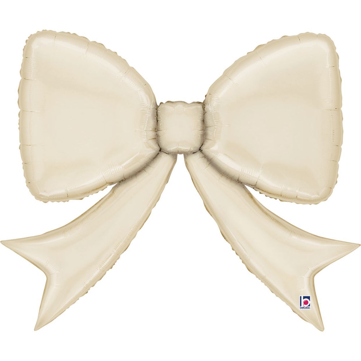 Balloon Foil Shape Bow Cream 104cm