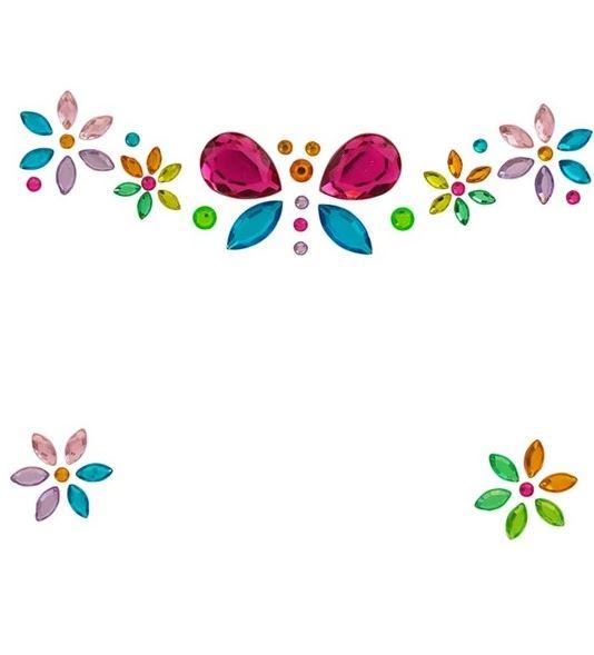 Face Jewels Insect Butterfly Adhesive Costume Accessory