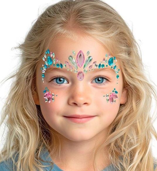 Face Jewels Unicorn Adhesive Costume Accessory