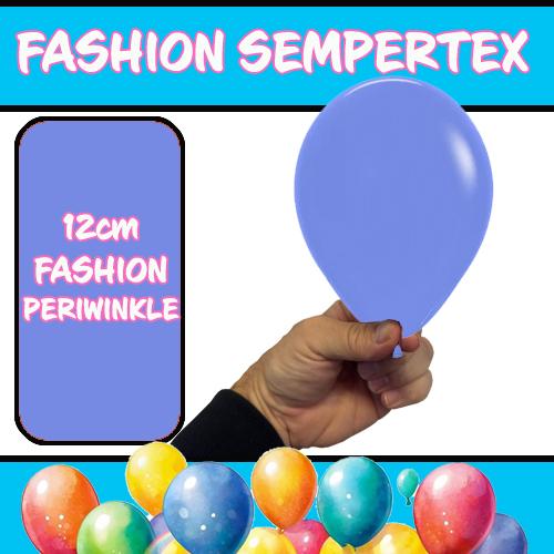 Latex Balloon 12cm Fashion Periwinkle Blue Pk 50