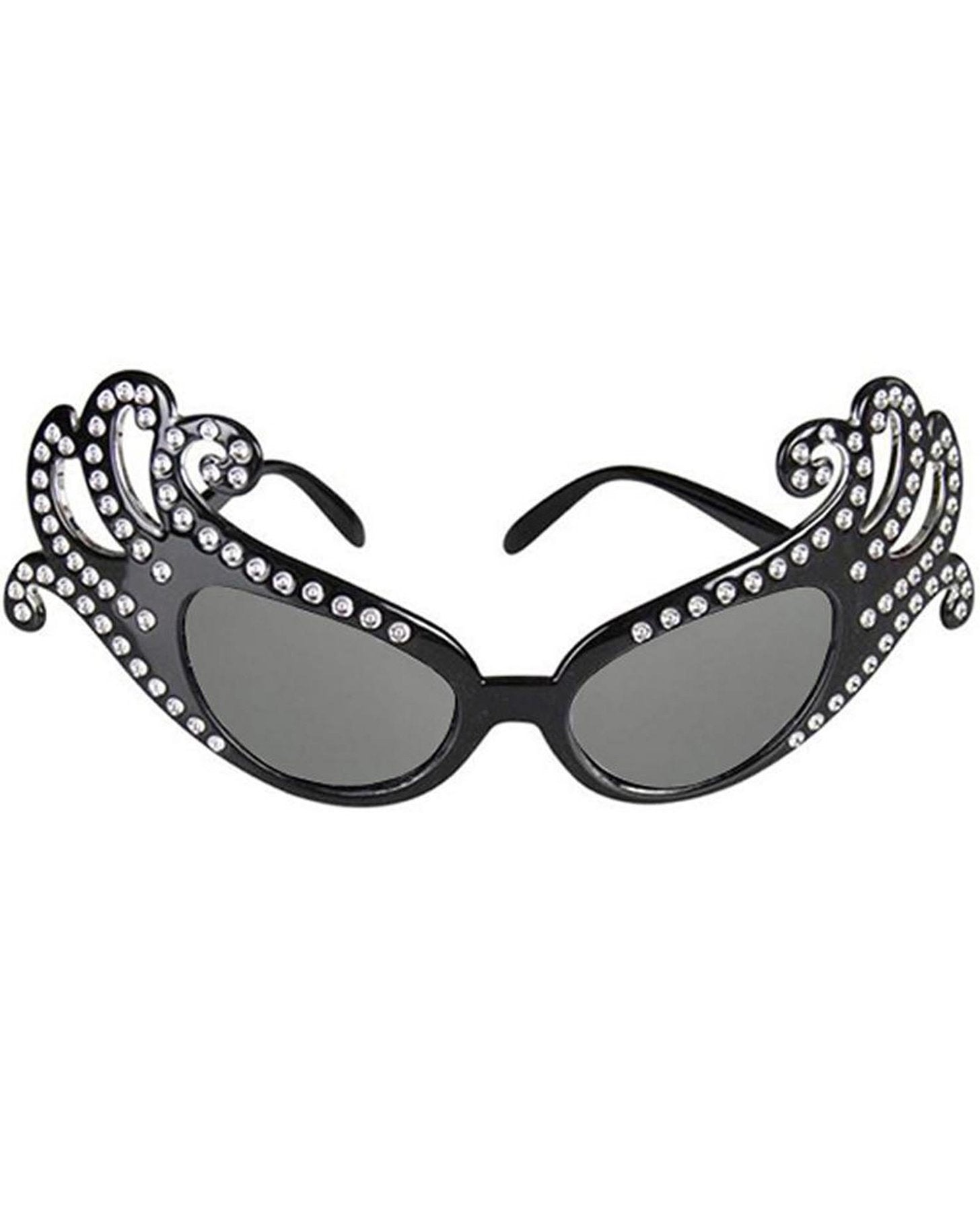 Glasses Dame Edna Black & Diamante