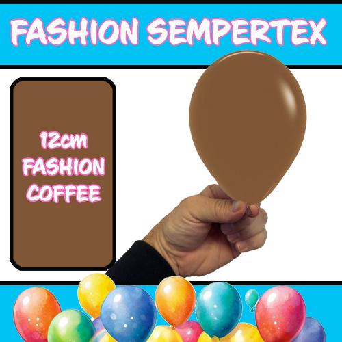 Latex Balloon 12cm Fashion Coffee Brown Pk 50