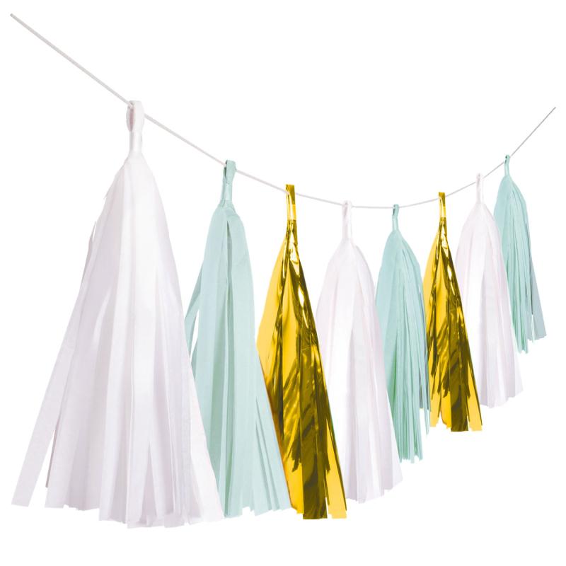 Decoration Hanging Tassel Garland Baby Shower Ready To Pop 6m